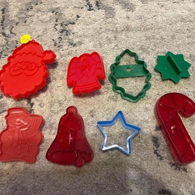 Plastic cookie cutters-candy cane