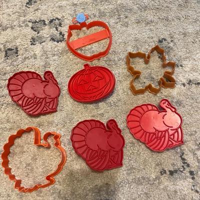 Thanksgiving plastic cookie cutters
