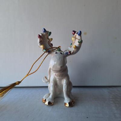 2002 Lenox Moose Ornament