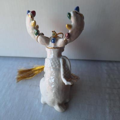 2002 Lenox Moose Ornament