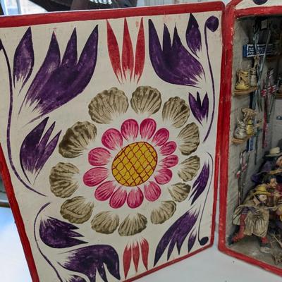 Vintage Peruvian Retablo Folk Art, Nicario Jiminez