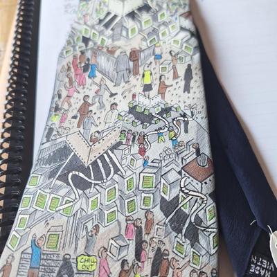 Charles Fazzino Tie