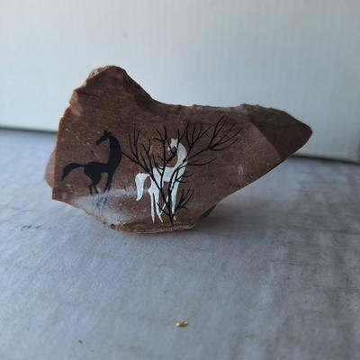 8 small handpainted rocks by Tzur from isreal