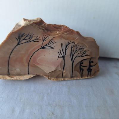 8 small handpainted rocks by Tzur from isreal