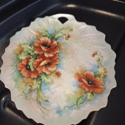 trio handpainted and signed plates