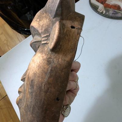 Vintage Wooden Hand Carved Tribal Mask