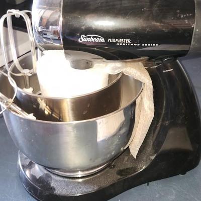 New Sunbeam Heritage Series Mixmaster Mixer with Bowl & Attachments (Black)