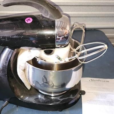 New Sunbeam Heritage Series Mixmaster Mixer with Bowl & Attachments (Black)