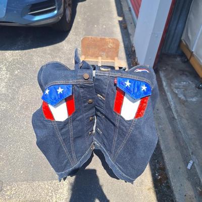 Dwayne Hickman painted red line Levis jacket