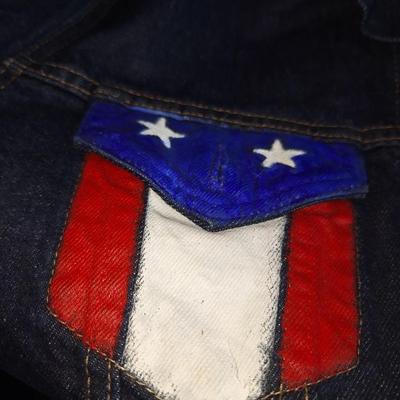 Dwayne Hickman painted red line Levis jacket