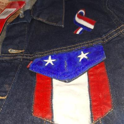 Dwayne Hickman painted red line Levis jacket