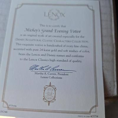 Lenox Mickeys Grand Evening Votive