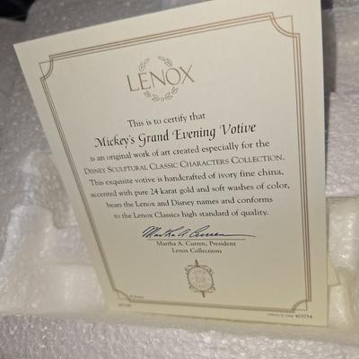 Lenox Mickeys Grand Evening Votive
