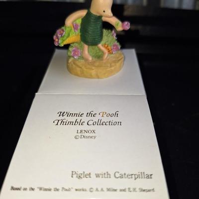 Piglet w/ Caterpillar Thimble