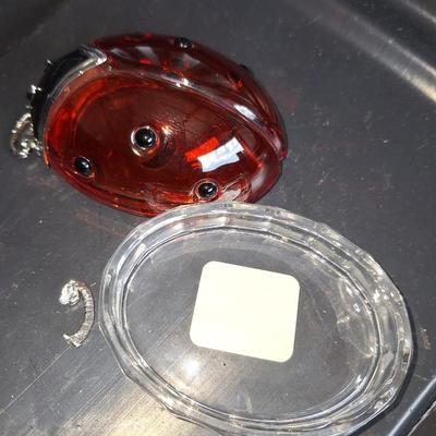 Crystal Lady Bug Trinket