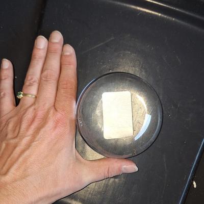Pressed Crystal Paperweight