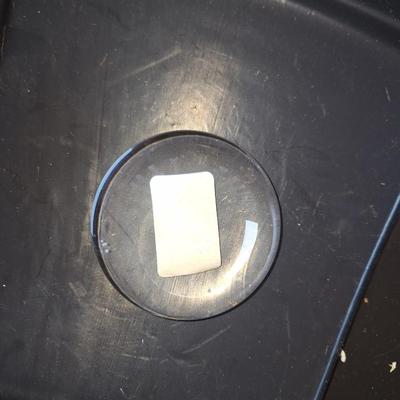 Pressed Crystal Paperweight