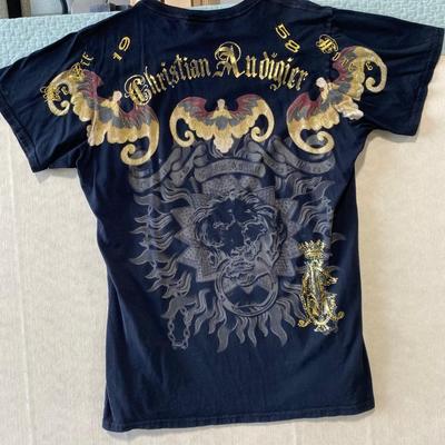 Christian Audigier black T-shirt XXL