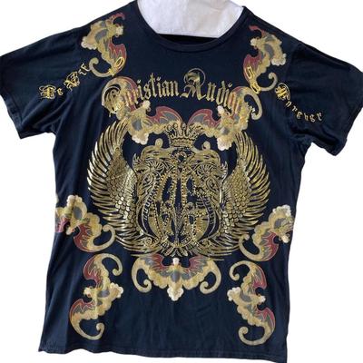Christian Audigier black T-shirt XXL