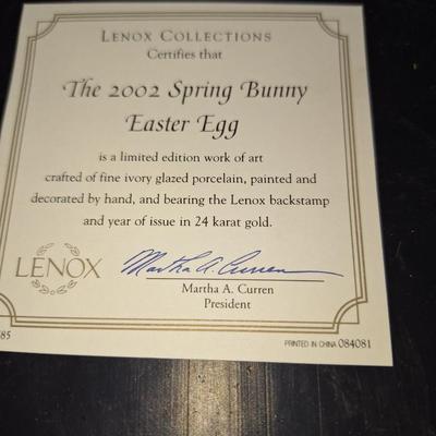2002 Spring Bunny Egg