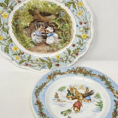 Brambly Hedge Royal Daulton & Betrix Potter Wedgewood Plates