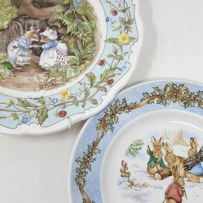 Brambly Hedge Royal Daulton & Betrix Potter Wedgewood Plates