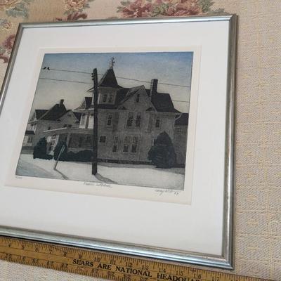 1983 Larry Wels "Prairie Interlude" Lithograph 72/10 Limited Edition Signed Numbered
