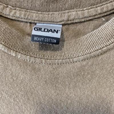 Gildan heavy cotton brown T-shirt