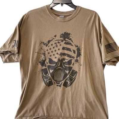 Gildan heavy cotton brown T-shirt