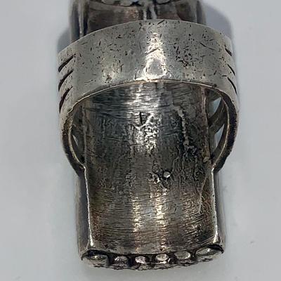 Native American Pawn Silver and Turquoise Ring
