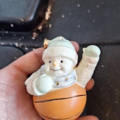 Basketball Snowman Ornament