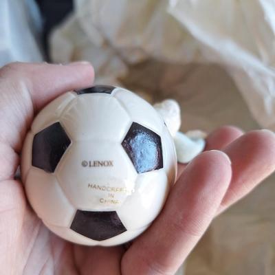 Soccerball Snowman Ornament