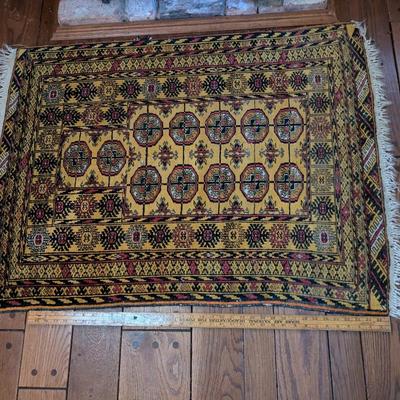 Vintage Hand Knotted Persian Prayer Rug