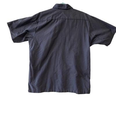 JA Oilfield Services Red Kap dark gray short sleeve button up shirt. XL