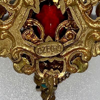 1920’s Czech Glass Costume Jewelry Necklace