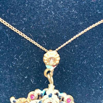 1920’s Czech Glass Costume Jewelry Necklace