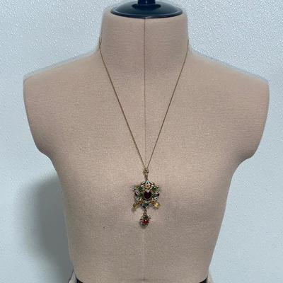 1920’s Czech Glass Costume Jewelry Necklace
