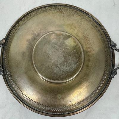 3 pc lot Antique Silver-plate Serving trays