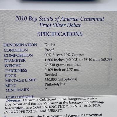 2010 US Mint Boy Scouts of America Centennial Dollar