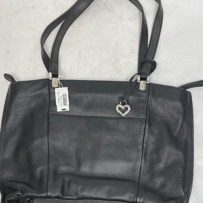 Brighton Black Leather Shoulder Bag Purse