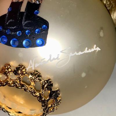 Natalie Sarabella Nutcracker Glass Christmas Ornament