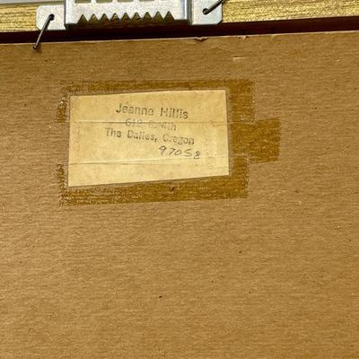 Framed Vintage Artwork, Sketch of Nude Woman Lying on her side, yellow background