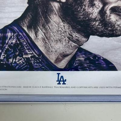 "MAX Energy" (Max Scherzer) Los Angeles Dodgers - Officially Licensed MLB Print - Limited Release 3/500