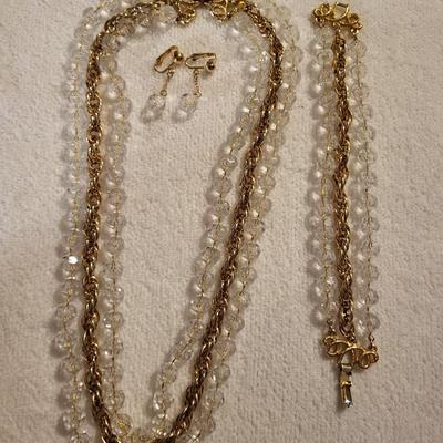 SARAH COVENTRY MATCHING NECKLACE BRACELET AND EARRINGS