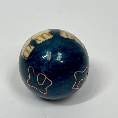 Cloisonne Enamel Elephant Harmony Chime Ball Pendant Round