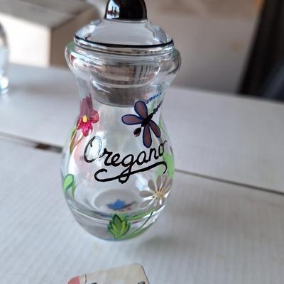 Oregano Spice Glass jar