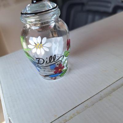Dill Glass Spice JAr