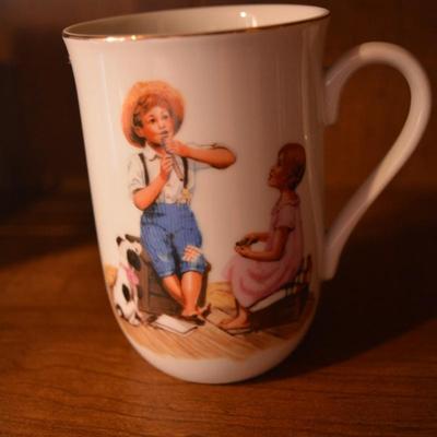 Lot of 4 Norman Rockwell Mugs