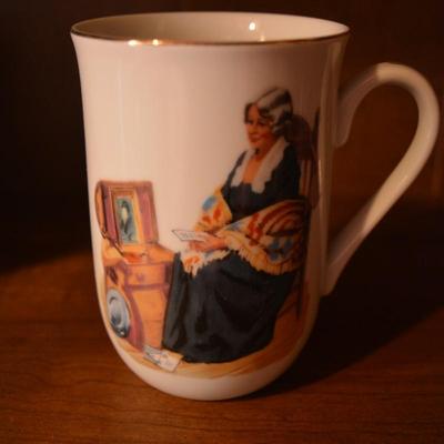 Lot of 4 Norman Rockwell Mugs