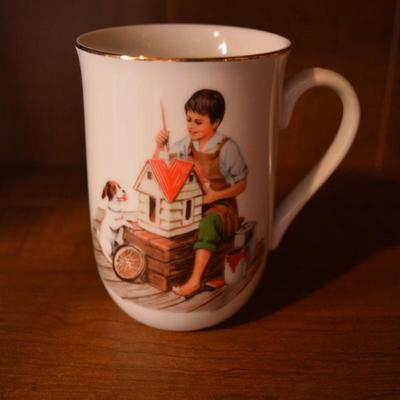 Lot of 4 Norman Rockwell Mugs